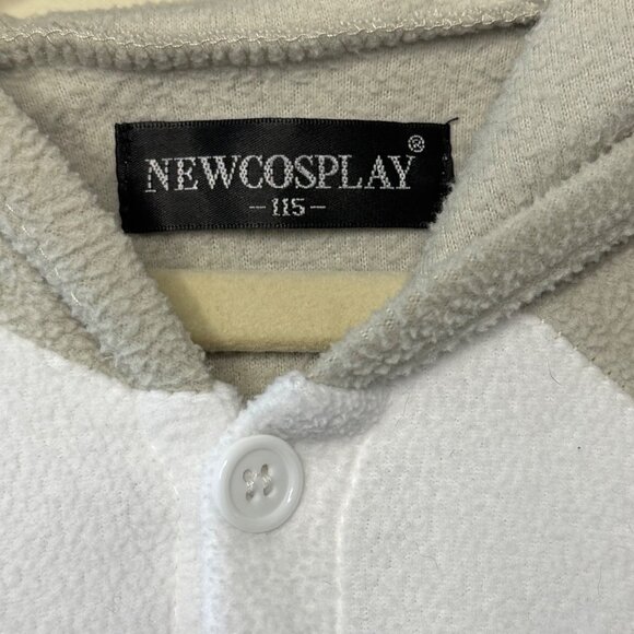 TOTORO Costume Onesie Kids 115 5-6 NewCosplay Cozy Pajamas Halloween Romper - Picture 8 of 9